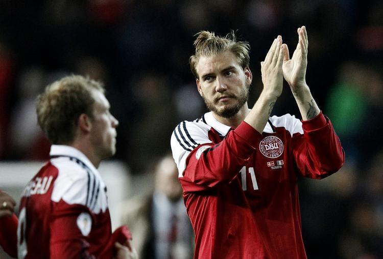 Dynamitduo. Bendtner (th) og Krohn-Dehli var Danmarks bedste mod Italien. 