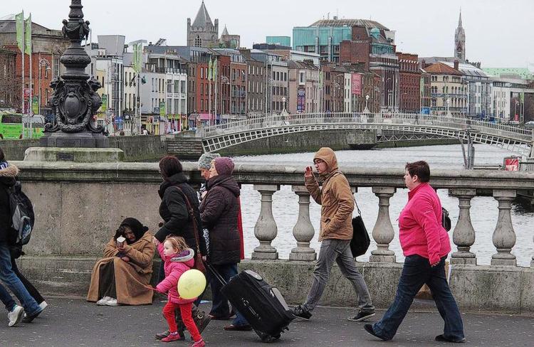 FREMGANG. Det var de irske banker, der sendte Irland ud i problemer, da de var i fare for at gå ned. 