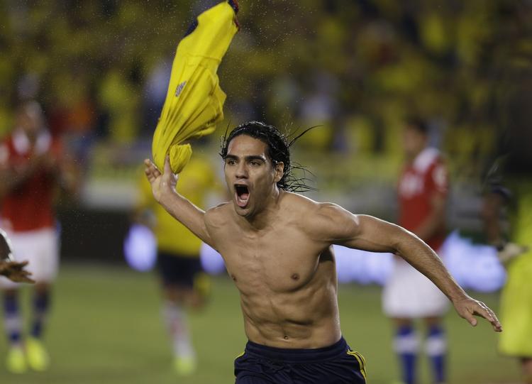 VM-klar. Falcao er i øjeblikket på landsholdstjeneste. Fredag blev det til to scoringer på straffespark i Colombias VM-kamp mod Chile. 