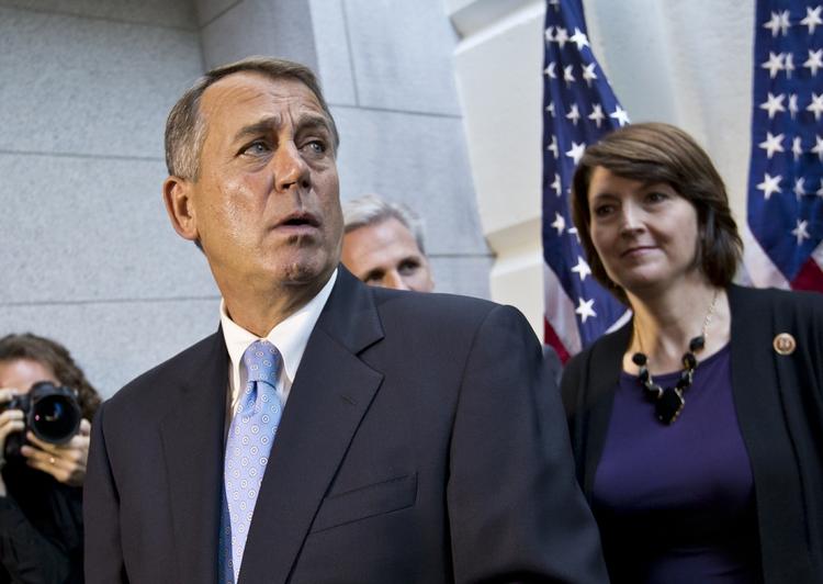 Gældsloft. Den republikanske leder John Boehner måtte i går opgive at samle sine partifæller om et forslag til budget. 