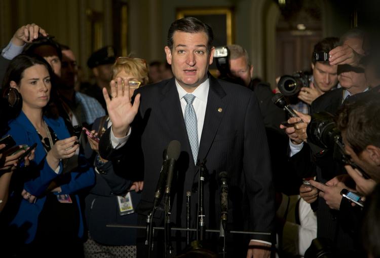 Modstand. Ted Cruz lover ikke at forsinke afstemningen om en hævelse af gældsloftet i Senatet i aften. 