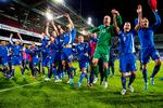 stjernestund. Det islandske landshold kunne med uafgjort tirsdag mod Norge sikre sig adgang til Fifa's playoffrunde med VM som guleroden. 