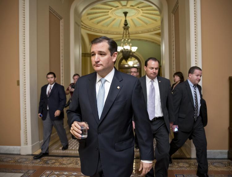 Nedstemt. Ted Cruz måtte i går se i øjnene at slaget var tabt. 