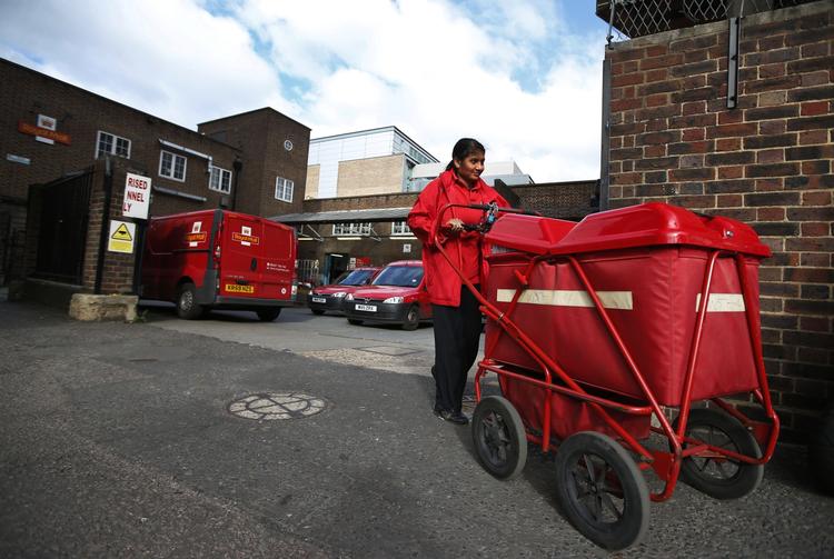 STREJKETRUSSEL. Britiske Royal Mail fik denne uge debut på London Stock Exchange. 