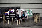 Retssag. I morgen skal den danske aktivist Anne Mie Roer Jensen for retten i Murmansk. Billedet her er fra den Greenpeace-demonstrationen 5. oktober, som krævede aktivisternes løsladelse. 