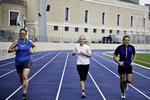 Ambitioner. De tre udvalgte bliver testet op til Politikens træningsforløb til VM i halvmaraton. 