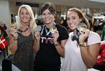 SPREDT. Medaljevinderne fra VM i Barcelona, Jeanette Ottesen, Lotte Friis og Rikke Møller Pedersen, samles til EM i Gladsaxe og EM i Herning - men ikke til Duel in the Pool i Glasgow. 