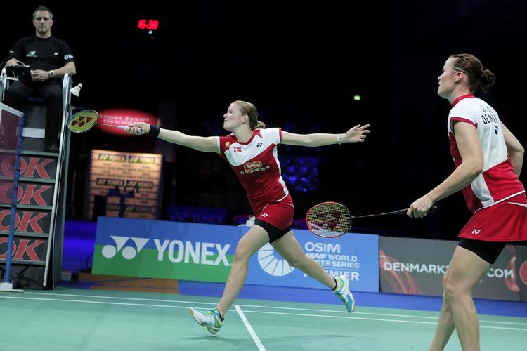 NEDERLAG. 21-16, 21-13 tabte Kamilla Rytter Juhl og Cristinna Pedersen i finalen i Odense. 