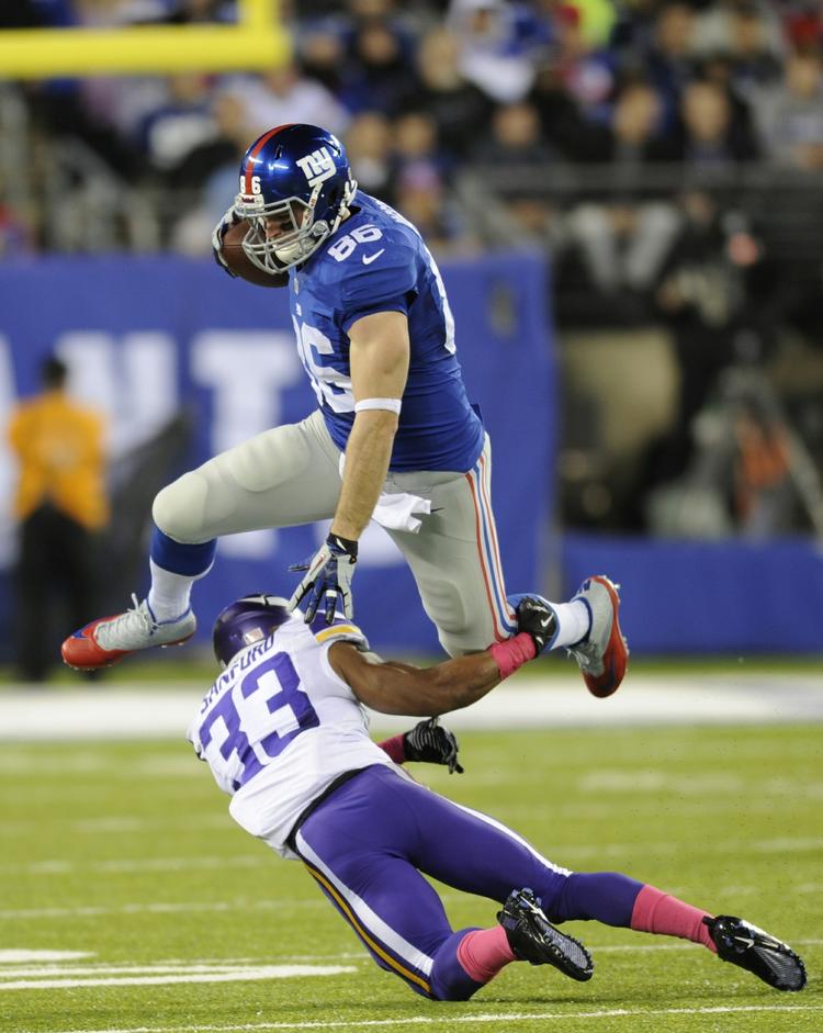 storsejr. New York Giants fik endelig en sejr i NFL, da det gik ud over et andet hold i problemer, Minnesota Vikings. 