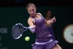 Tvivlsom. Sara Errani og Victoria Azarenka leverede et fantastisk spændende 1. sæt, men derefter fik italieneren (billedet) problemer. 