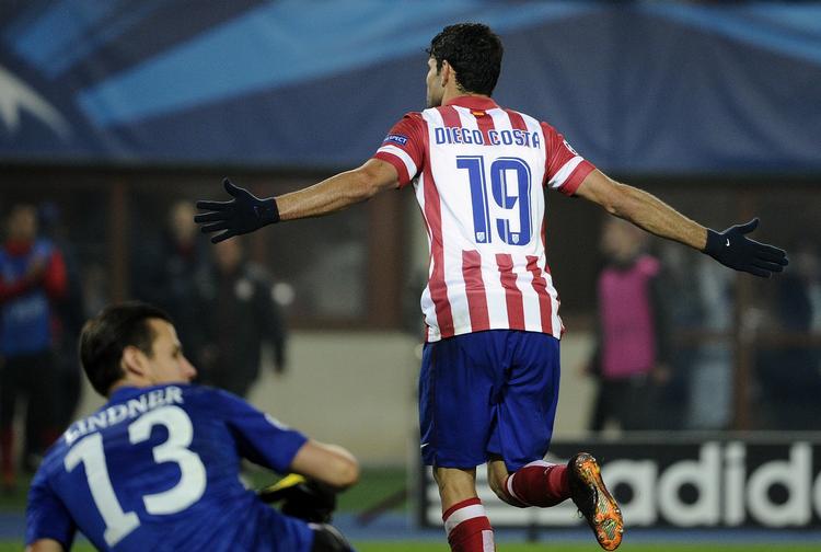 Dobbelt. Det var første gang i denne sæson Costa scorede i Champions League. 
