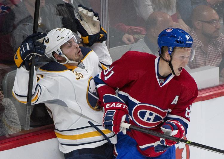 succes. Lars Eller (th) og Montreal Canadiens er tæt på yderligere avancement i slutspillet i NHL. 