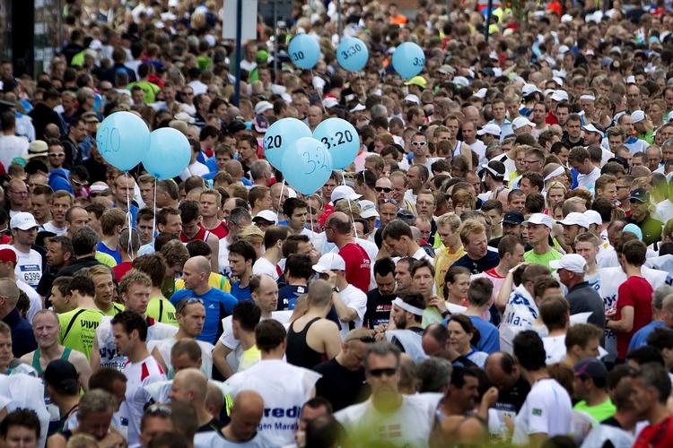 MYLDER. Vil du være med i flokken 29. marts? Så vær klar på tirsdag klokken 10. Arkivfoto fra Copenhagen Marathon. 