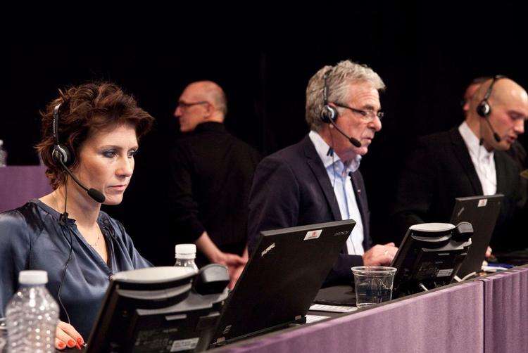 Kendisfaktor. Ved sidste års indsamlingsshow, kunne man blandt andre få fat i Mia Lyhne, hvis man ringede ind med en donation. Foto: Per Arnesen. 
