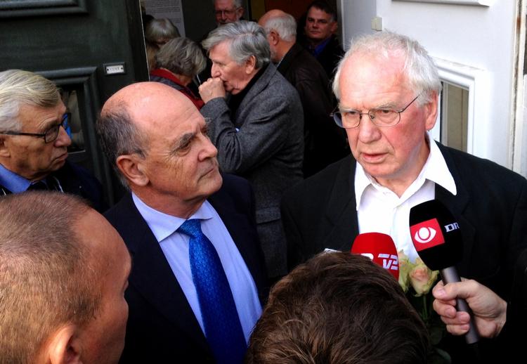 FRIKENDT. Historikeren Bent Jensen (th) forbrød sig alligevel ikke mod loven, da han i en artikel i Jyllands-Posten kaldte journalist Jørgen Dragdahl for KGB-agent. 