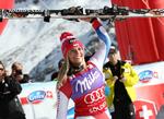 Sejr. Det var fjerde gang i karrieren Laura Gut kom øverst på skamlen i World Cup. I 2008 blev hun den yngste vinder nogen sinde, da hun som bare 17-årige triumferede i et Super-G-løb i St. Moritz. 