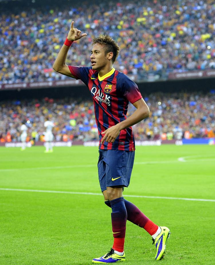 1-0. Neymar fik scoret i sin første klassiker mod Real Madrid. 