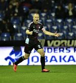 MÅLSCORER: For første gang i otte år scorede Lars Jacobsen, der aldrig før har scoret i en udekamp i Superligaen. 