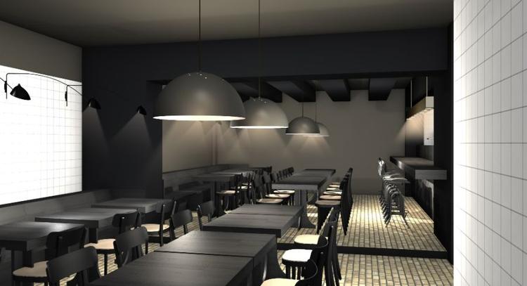 Enkelt. Ejerne af den nye restaurant Kul har insisteret på at få et levende barmiljø omkring et åbent køkken. Bag oplægget står Space som også har designet Geranium, Noma og Formel B. 