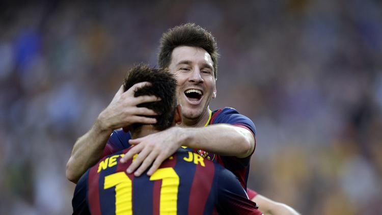 Duoen. Messi og Neymar er så småt ved at finde sammen i Barcas offensiv. 
