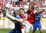Veteran. Svensson kom til tysk fodbold i 2006. Efter en sæson i Borussia Mönchengladbach skiftede han til Mainz i 2007. 