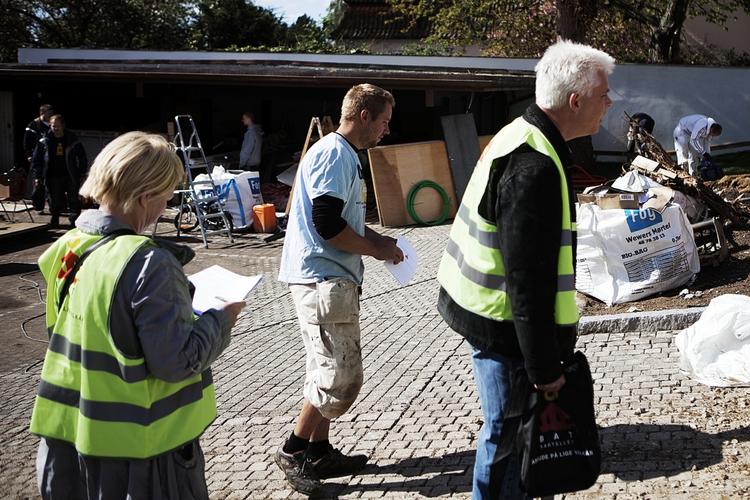 aktion. Fagbevægelsen har gjort meget for at bekæmpe social dumping fra østeuropæiske arbejdere. Billedet er fra en aktion på en byggeplads tidligere i år. 