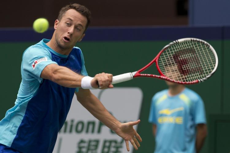 Yngst. Phillip Kohlschreiber har alderen som fordel i den tyske duel med Tommy Haas. 