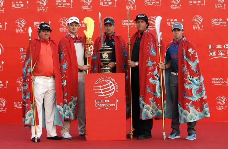 STJERNETRÆF. I denne uge er verdenseliten samlet i Shanghai, hvor Jason Dufner, Justin Rose, Ian Poulter, Phil Mickelson og Rory McIlroy stillede op for at promovere turnerigen. 
