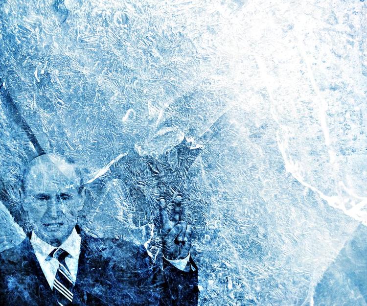 arktis. I en tale tidligere denne måned understregede Ruslands præsident, Vladimir Putin, at han ikke tolererer trusler mod sine arktiske ambitioner. Illustration: Marcus Grønbech 