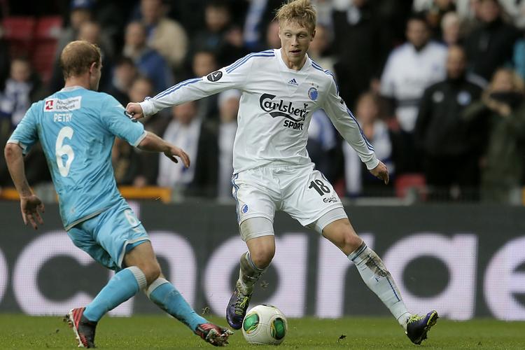 storspil. FCK's Nicolai Jørgensen var kampens store oplevelse og scorede to gange mod FCN. 
