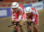 imponerende. Casper Folsach (tv) fik en flot tid i 4 km individuelt forfølgelsesløb, men da han deltog i omnium kunne den ikke hjælpe ham til en medalje. 