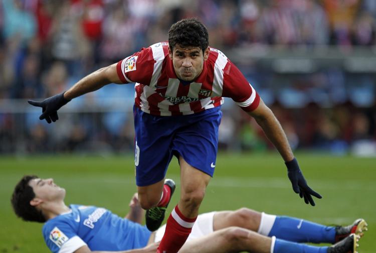 topscorer. Effektive Diego Costa er en af de vigtigste årsager til Atleticos topplacering. 