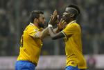 liga-form. Juventus' Paul Pogba (th) scorede i weekenden sejrsmålet for holdet i kampen mod Parma. 