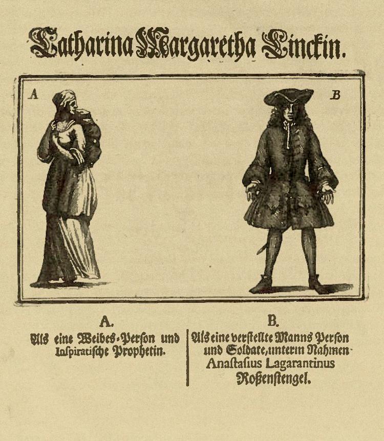 Før-og-efter. Både i Danmark og i udlandet forklædte kvinder sig som mænd i 1700-tallet. Der findes ikke et billede af Sidsel Andersdatter. Her er det i stedet den tyske kvinde Catharina Margaretha Linck, der valgte at leve som mand. Hun blev i 1721 halshugget for sodomi. 
