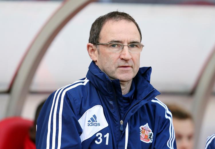 LANDSTRÆNER. Seneste trænerjob for Martin O'Neill var i Sunderland, hvor han blev fyret 31. marts. 
