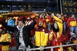 CL-aften. Inden kampen var stemningen høj blandt Galasatarays fans. 