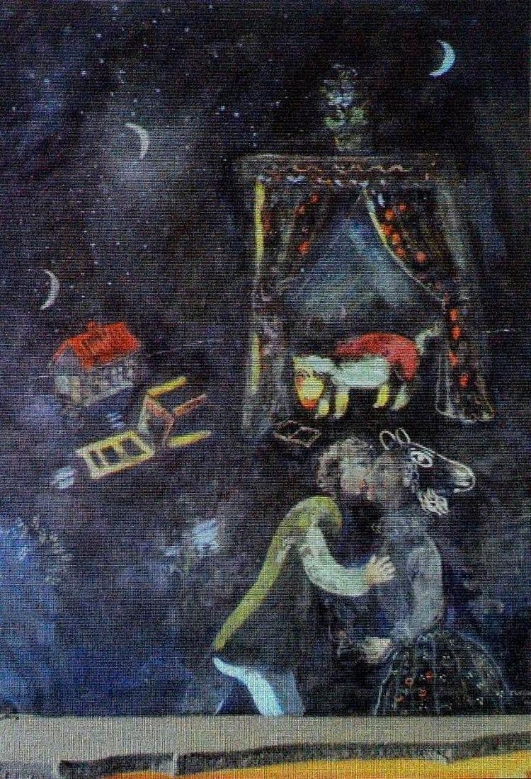 BYTTEKUNST. Ukendte værker af blandt andet Marc Chagall blev vist på et lærred i går hos statsadvokaten i Augsburg. Ingen kender deres rette ejermænd, man ved kun, at de endte i Nazityskland efter 1940. 