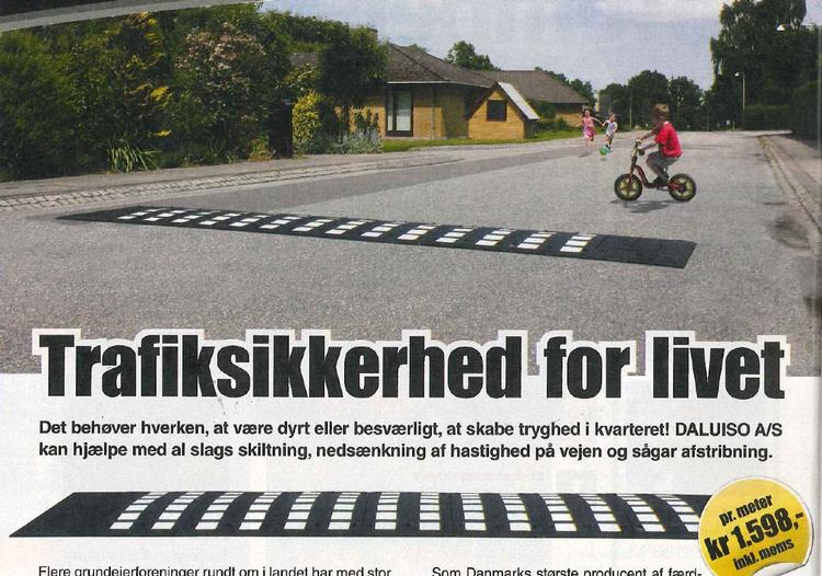 bump. Udsnit af Daluisos annonce i det nye nummer af det husstandsomdelte gratismagasin Idényt. 