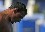 idoliseret. Ryan Lochte stiger op fra bassinet efter mændenes 100-meter finale i butterfly ved VM i Barcelona i Barcelona. 