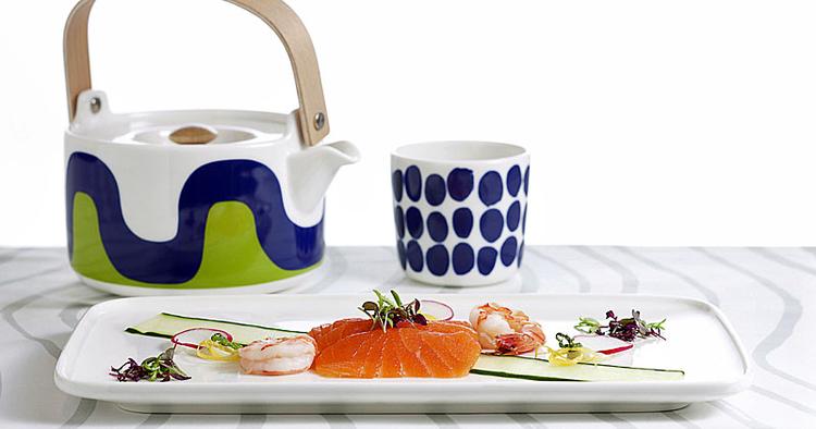 Tradition. Finnair hylder finsk design med mærker som Marimekko og Iittala. 