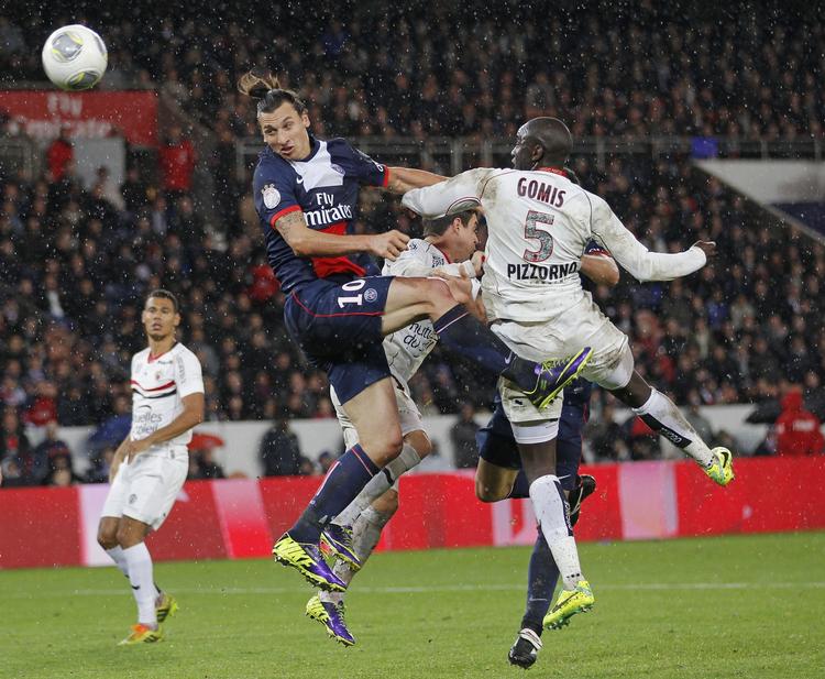 1-2-3. Ibrahimovic tre scoringer kom i stand via et klassisk forwardmål, et straffespark og et hovedstød. 
