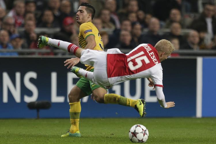Flyvende. Boilesen var tidligere i denne uge også i aktion i Champions League mod Celtic. 