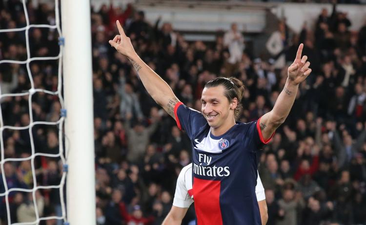 Scorekarl. 30 mål scorede han den seneste sæson for sin klub Paris SG. Her er han efter det seneste, scoret mod Nice 9. november. 
