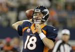 topopgør. Peyton Manning bliver klar for Broncos til topkampen mod Kansas City Chiefs. 
