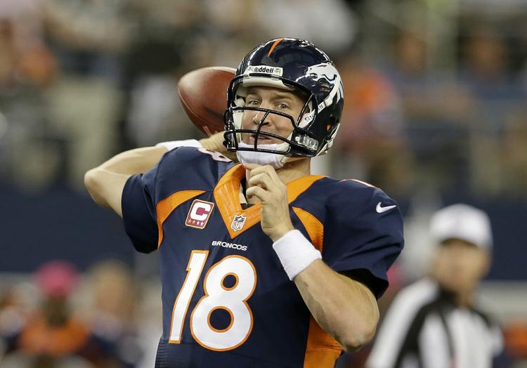 topopgør. Peyton Manning bliver klar for Broncos til topkampen mod Kansas City Chiefs. 