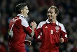 kåring. Daniel Agger (tv) og Christian Eriksen (th) var begge i spil til prisen som årets danske fodboldspiller. 