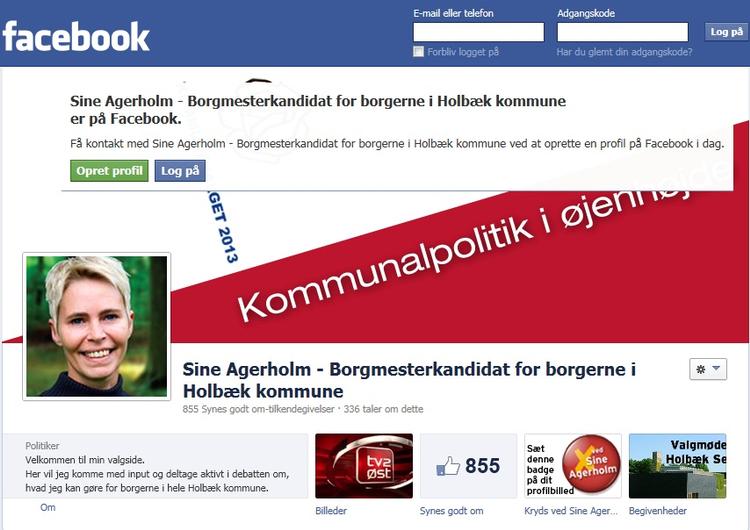 Kampagnemetoder. Sine Agerholm, borgmesterkandidat i Holbæk, har droppet lokalavisen som affyringsrampe for sin politiske kampagne. I stedet går hun nye veje. 