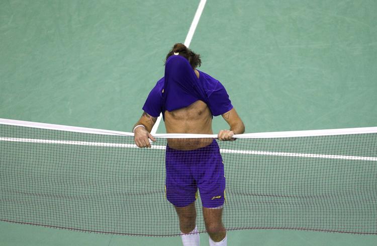 Ude. Det var tredje gange i karrieren,  Jan Ø. Jørgensen tabte til Daren Liew fra Malaysia. 