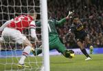 0-1. Efter denne chane til Daniel Sturridge sparkede Luis Suarez Liverpool foran mod Arsenal. 