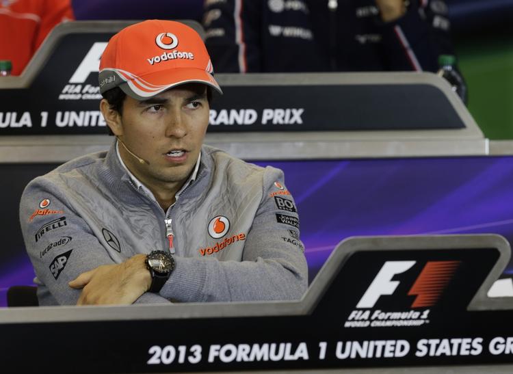 chokeret. Sergio Perez udtrykte sin skuffelse på pressemødet efter kvalifikationen. 